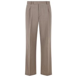 Pt01 'Quindici' Brown Wool Blend Pants Men